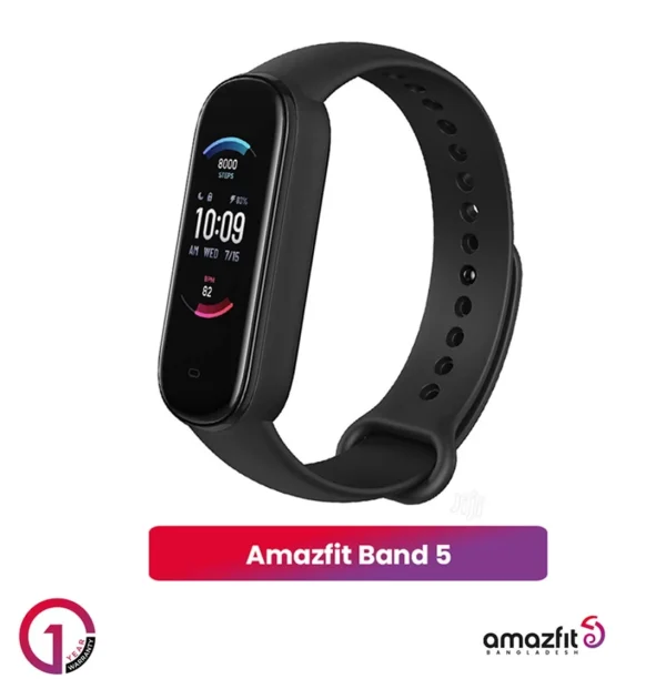 Amazfit Band 5 Smart fitness tracker with spO2 - Black