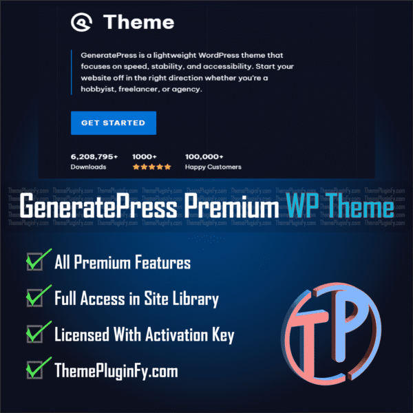 GeneratePress.png WordPress Installation with GeneratePress Premium - Unlimited 2024