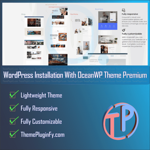 OceanWP-1.png WordPress Installation with OceanWP Premium Theme - Unlimited 2024