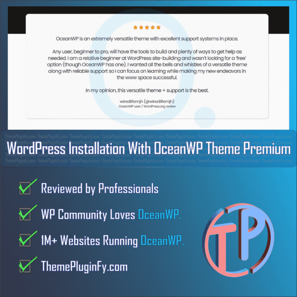 OceanWP-2.png WordPress Installation with OceanWP Premium Theme - Unlimited 2024
