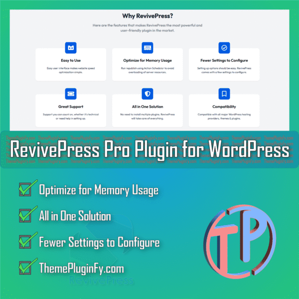 RevivePress-Pro-Plugin-1.png RevivePress Pro: The #1 WordPress Plugin to Republish and Boost Content Visibility