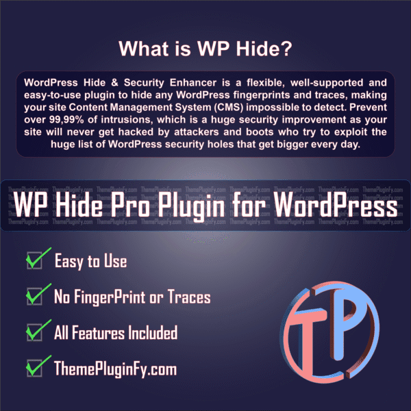 WP-Hide-Pro-3.png WP Hide & Security Enhancer (Pro) Plugin for WordPress – Unlimited – 2025