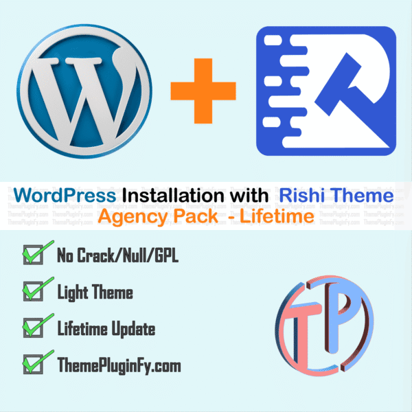 WP-Rishi-Theme-1.png WordPress Installation with Rishi Theme Agency Pack - Lifetime 2024