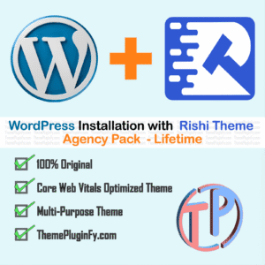 WP-Rishi-Theme.png WordPress Installation with Rishi Theme Agency Pack - Lifetime 2024